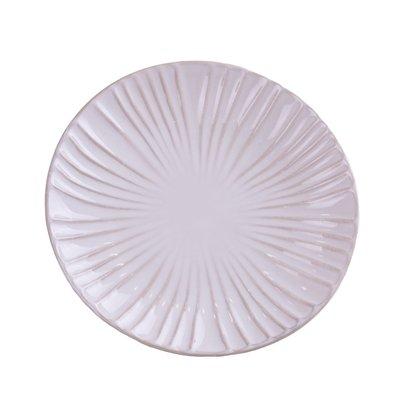 Тарілка плоска кругла з порцеляни 27 см біла обідня тарілка HP639 фото