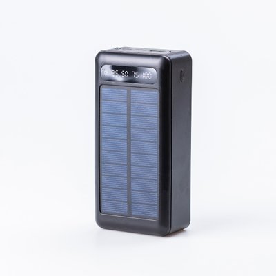 Повербанк 50000 mah powerbank із сонячною батареєю та 4 вбудованих кабелі USB / Micro / Type-C / Lightning UR507 фото